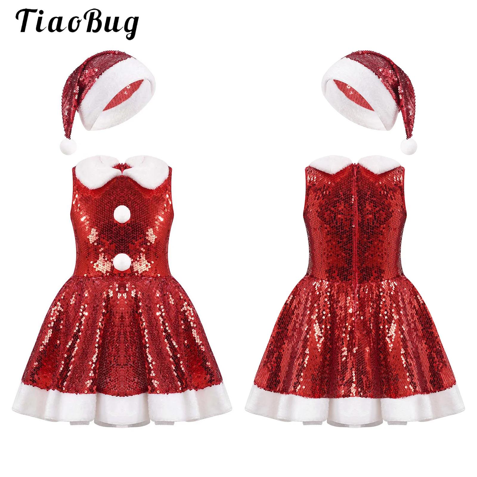 Winter Clothing Girls - Kinderen Meisje Kerst Dans Kostuum Mouwloze