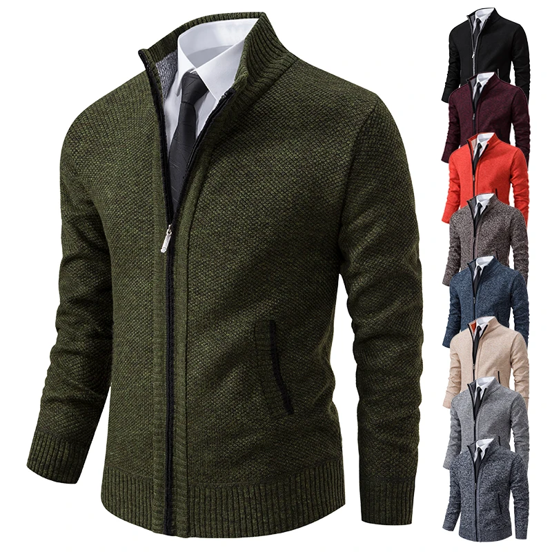 Wool Blend Coat - Herfst Winter New Jersey Heren Casual