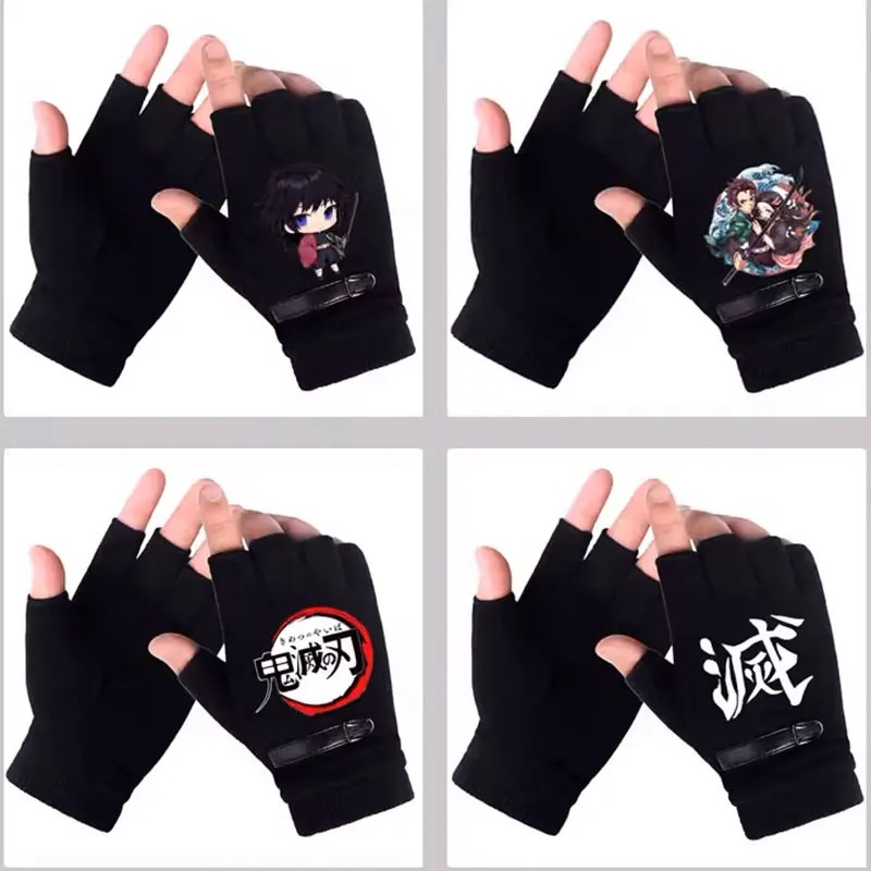 Winter Clothing Girls - Anime Demon Slayer Student Half Vinger