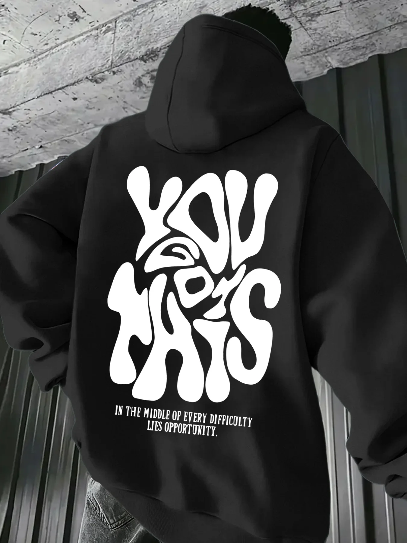 Winter Clothing On Sale - Herfst- en winterhoodie met print 'YOU