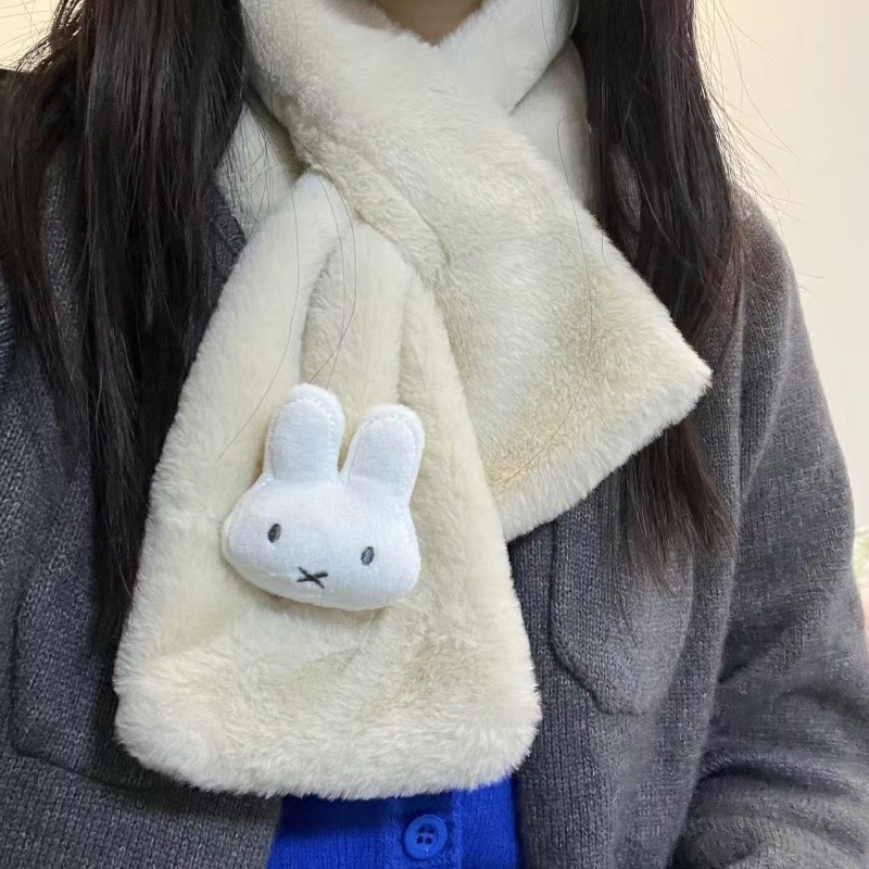 Witte Miffy-sjaal |   Veelzijd - Winter Clothing Cute recensie en prijs