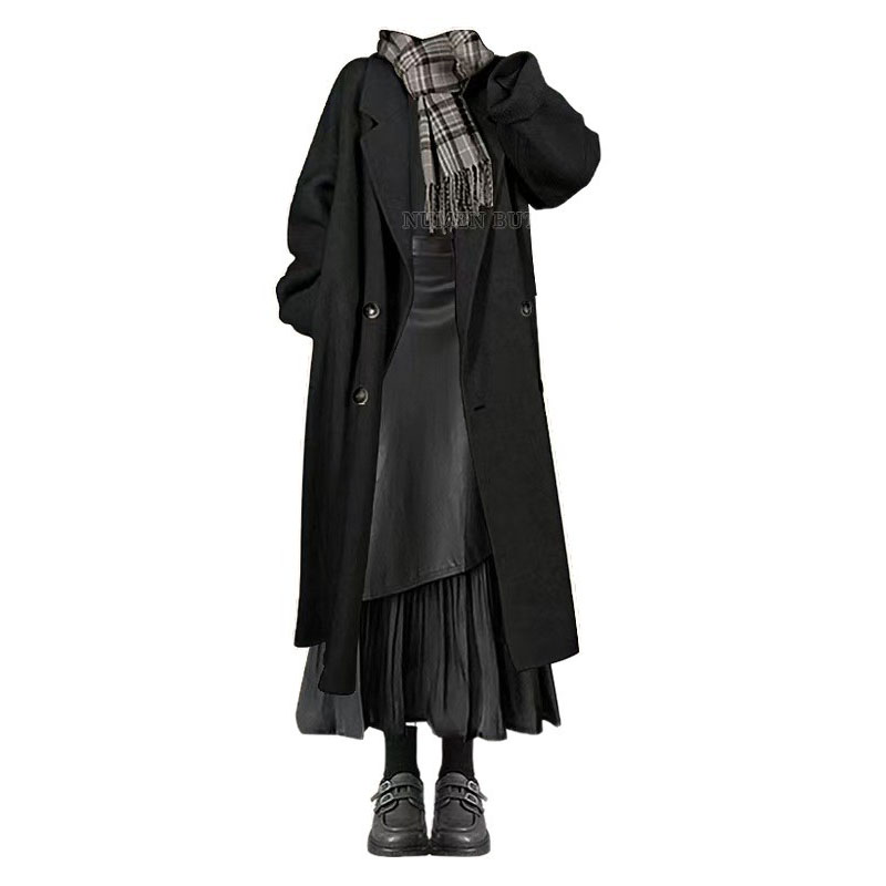 Herfst- en winterhigh-end set, - Wool Blend Coat recensie en prijs