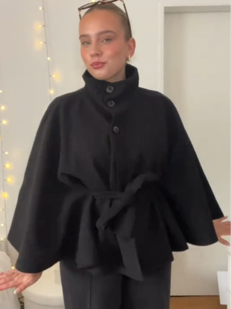 Elegante wollen mix cropped ja - Wool Blend Coat recensie en prijs