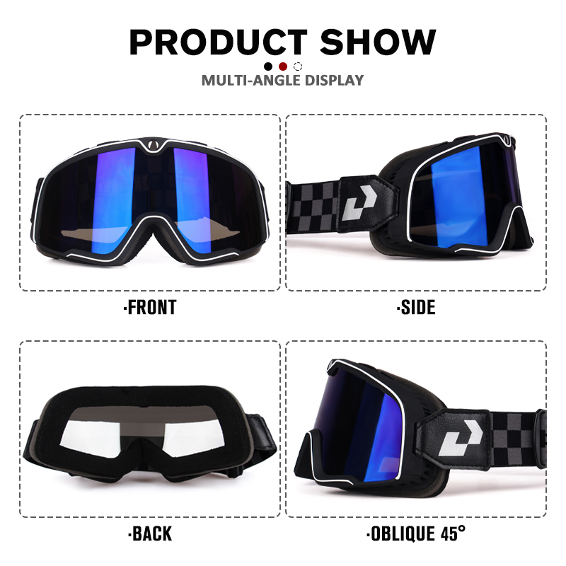 Fietsbril Lederen Windbril Mot - Snow Goggle Uv recensie en prijs