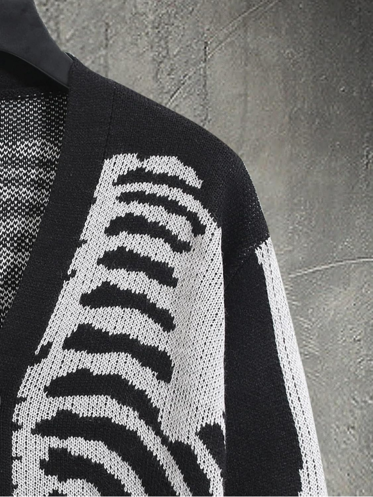 Heren vest truien met skeletpa - Wool Blend Coat recensie en prijs