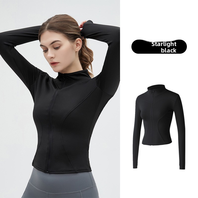 Dames yoga-jas met opstaande k - Winter Yoga Clothing recensie en prijs
