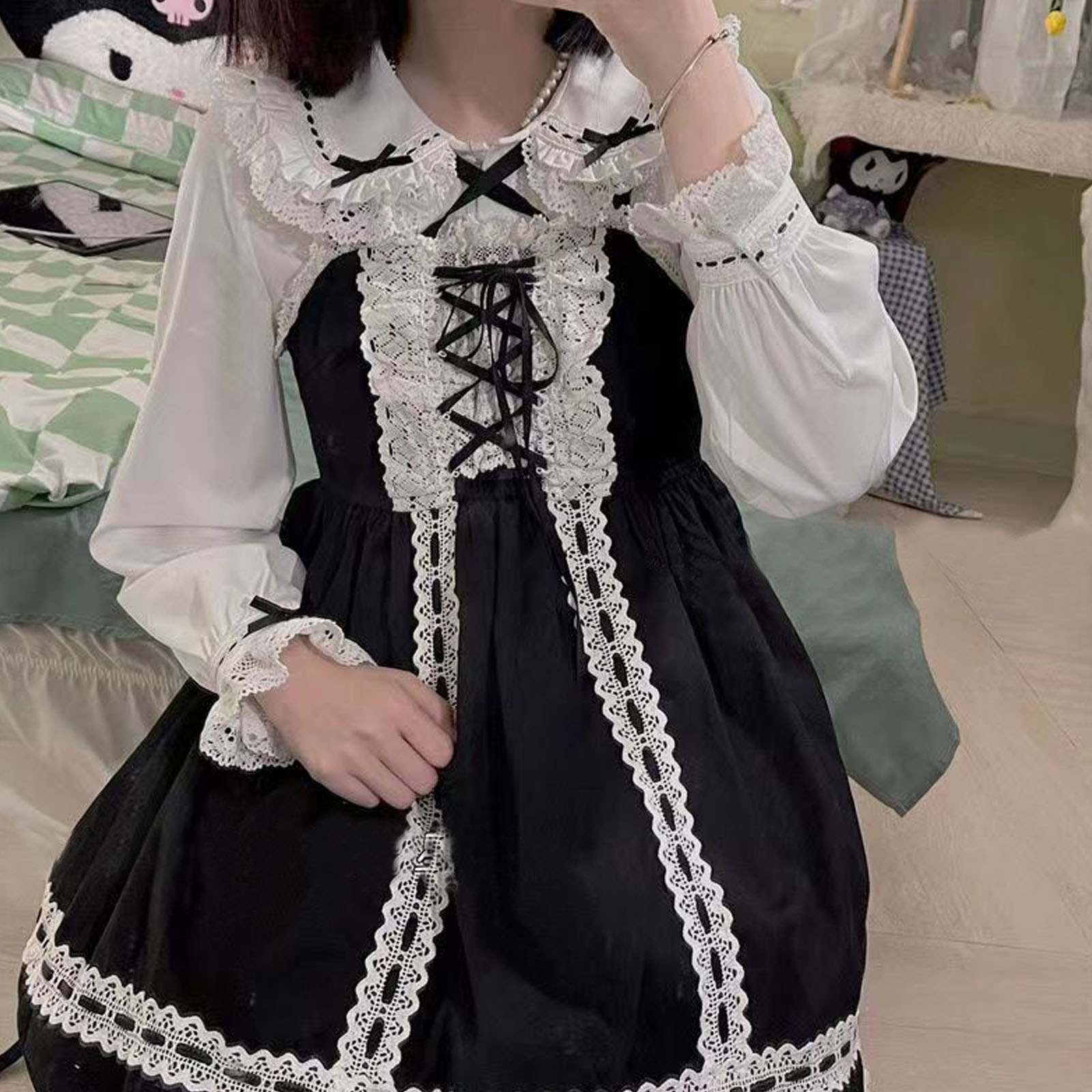 Japanse Lolita Stijl Kant Ruch - Winter Clothing Girls recensie en prijs